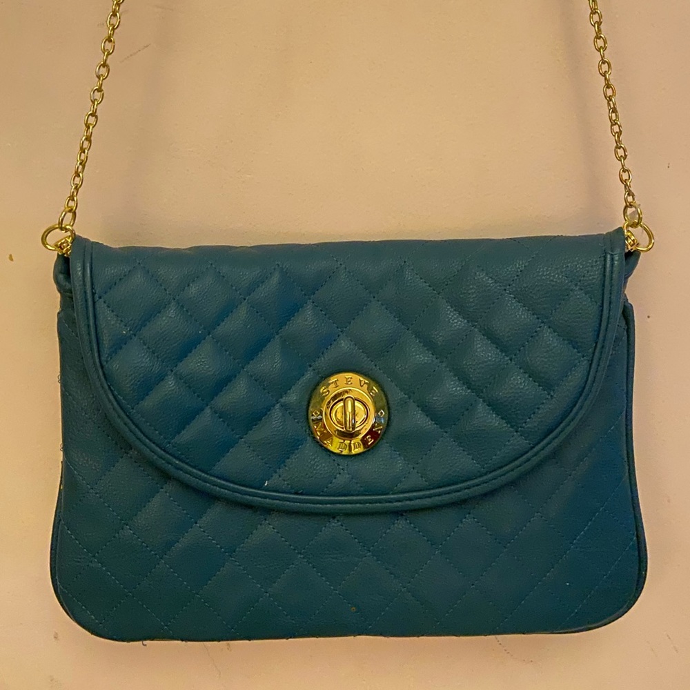 Teal Quilted Purse